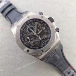 Swiss Grade Audemars Piguet Piguet Royal Oak Offshore Watch Black Leather Band